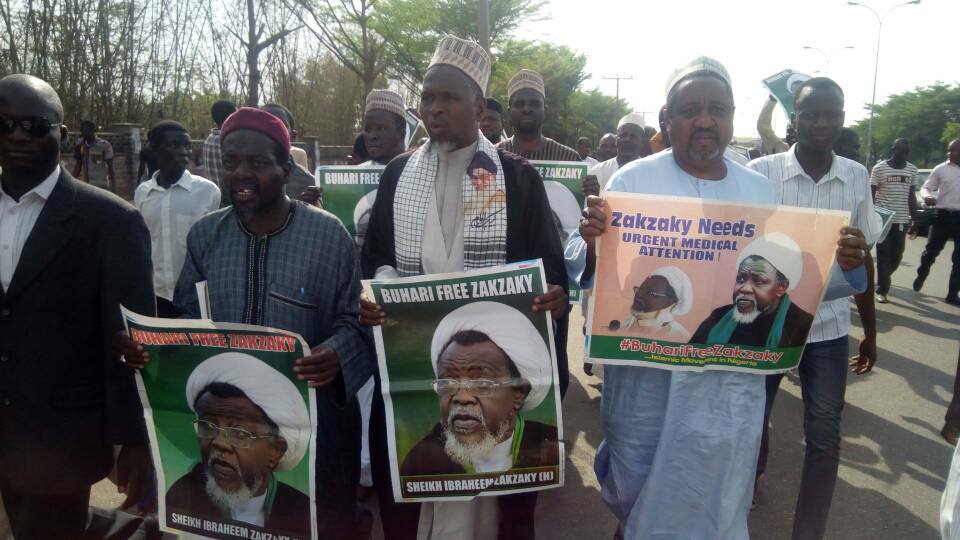  free zakzaky protest in  abuja on 1 march 